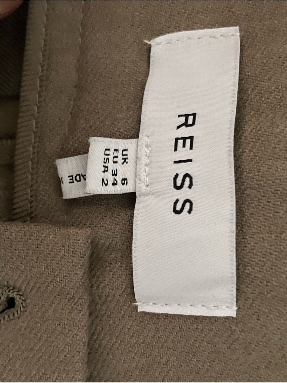 Reiss Cropped Utility Cargo Pants in Brown - Picture 8 of 8